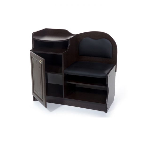 Банкетка №1, 900х430х920, Венге/Черный(118)