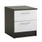 Тумба прикроватная Лазурит, 400*466*430, Венге/Белый