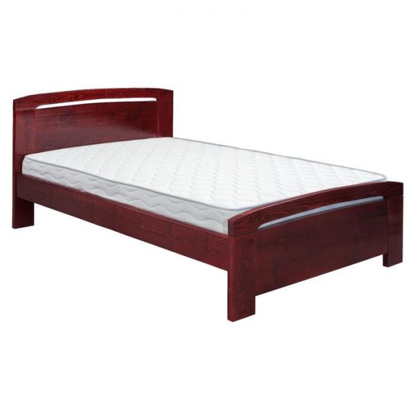 Кровать «Светлана», 1200х2000, массив сосны, цвет вишня