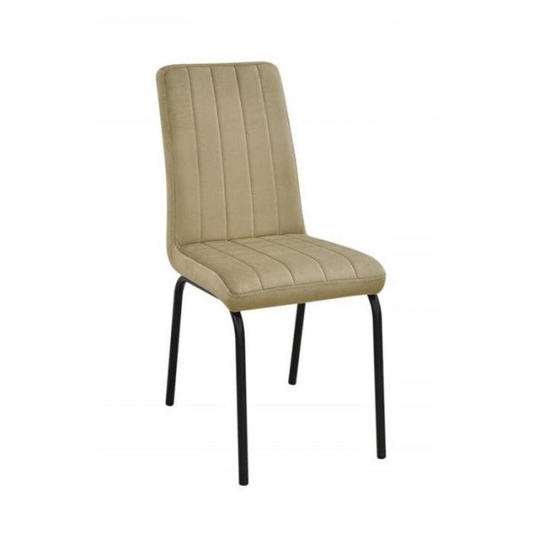 Стул «Кельн 2», каркас металл чёрный, ППУ 40 мм, велюр, цвет коричневый