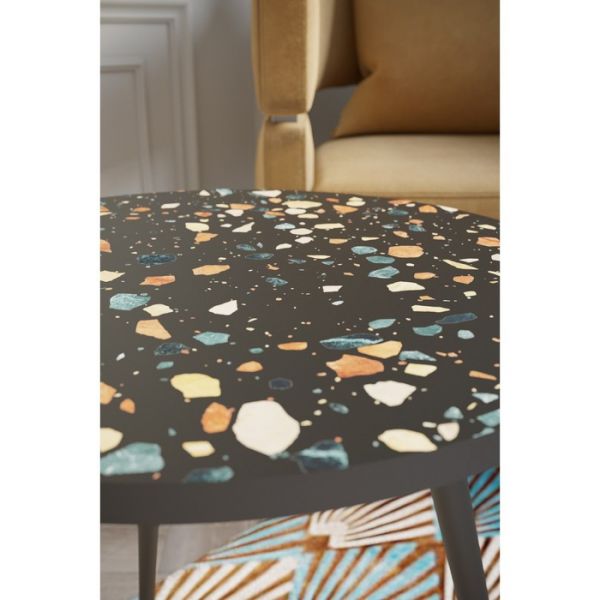 Стол журнальный «Палладио», 450 ? 450 ? 450 мм, цвет терраццо белый