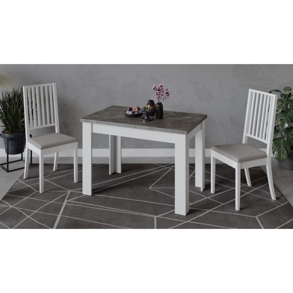 Стол раздвижной Промо тип-4 1100/2098х670х750 Белый/Ателье темный