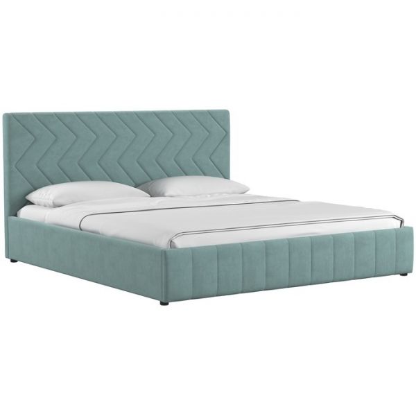 Кровать Милана, 1800х2000, ортопедическое осн+ПМ, Вивальди 10/Ментоловый