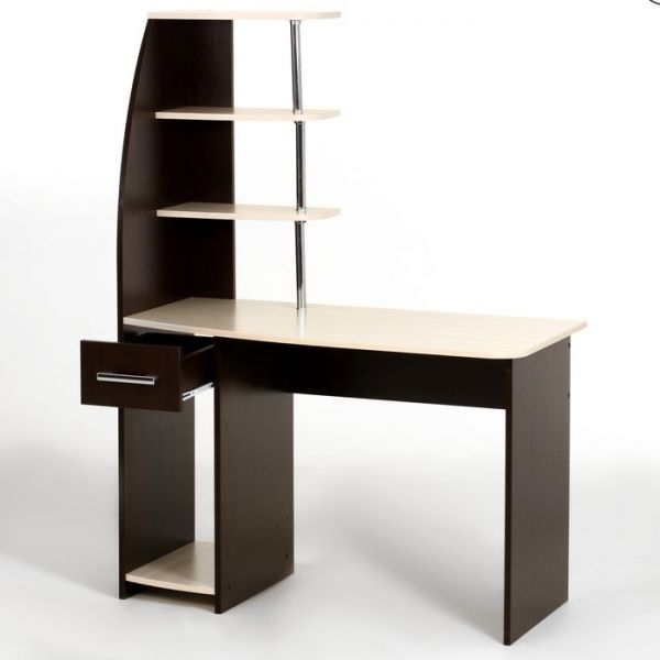 Стол компьютерный Скай NEW  1100х585х1500 Венге/Сосна лоредо