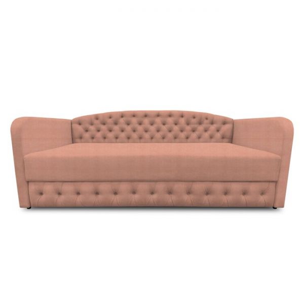 Диван-кровать с каретной стяжкой «Гарвард 2», велюр, цвет shaggy wine