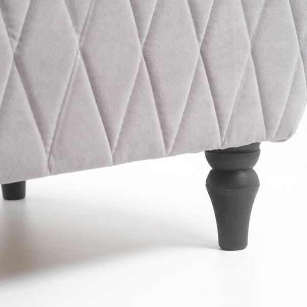 Кресло "Буно" велюр Vivaldi светло-серый