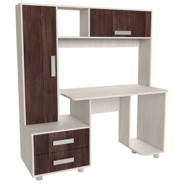 Стол компьютерный Альянс 8, 1450х570х1600, Дуб молочный