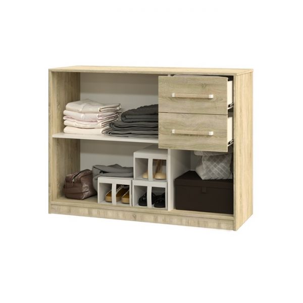 Комод Эдем-1  1200х425х900 Дуб сонома / Белый жемчуг