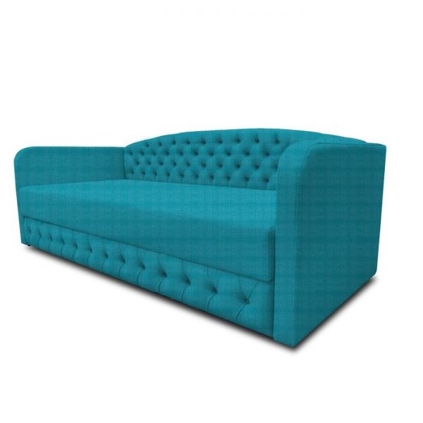 Диван-кровать с каретной стяжкой «Гарвард 2», велюр, цвет shaggy wine