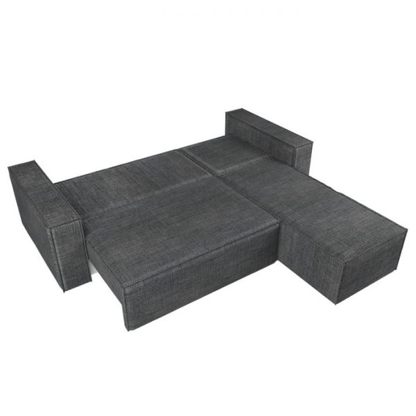 Угловой диван «Куба», механизм еврокнижка, рогожка, цвет бежевый