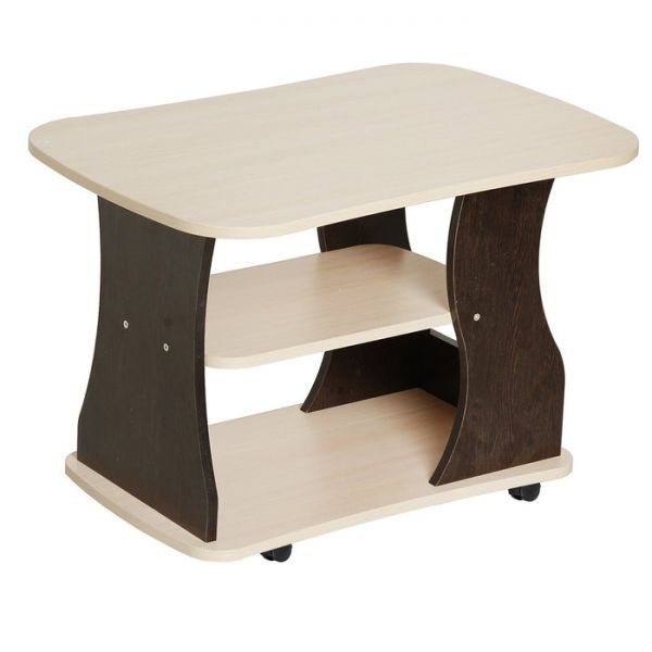 Стол журнальный 1 750х490х550 Венге темный/Дуб млечный