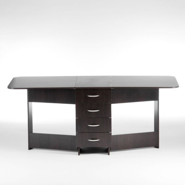 Стол-книжка с ящиками Глория 606М, 1826(424)х780х753, Венге