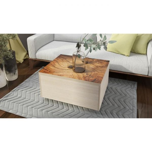 Стол «Трансформер» с ящиком 740(1480) ? 600 ? 410(750), стекло, цвет белый