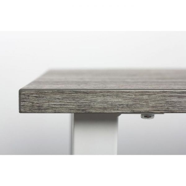 Стол АТЛАНТ-01 1100/1500*700х750 Сосна Пасадена/Опора АТЛАНТ-Белый глянец