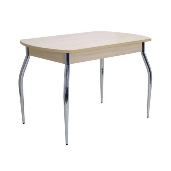 Стол обеденный «Вегас 1.1», 1100 ? 700 ? 750 мм, нераздвижной, хром, цвет дуб молочный