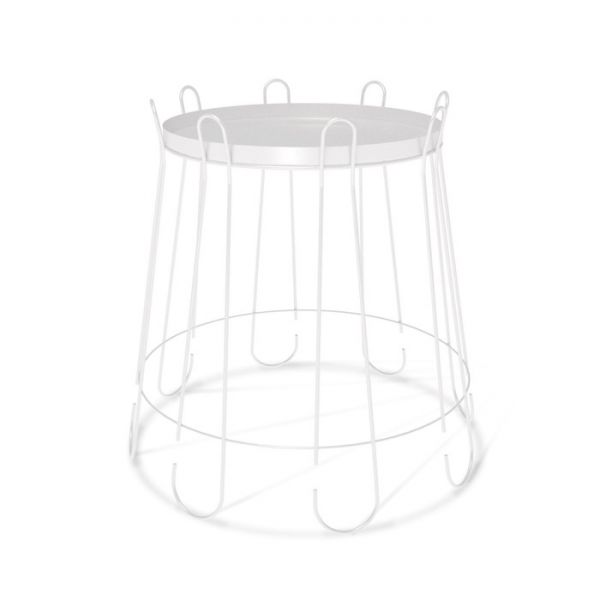 Столик журнальный Sheffilton 440х440х480 белый муар