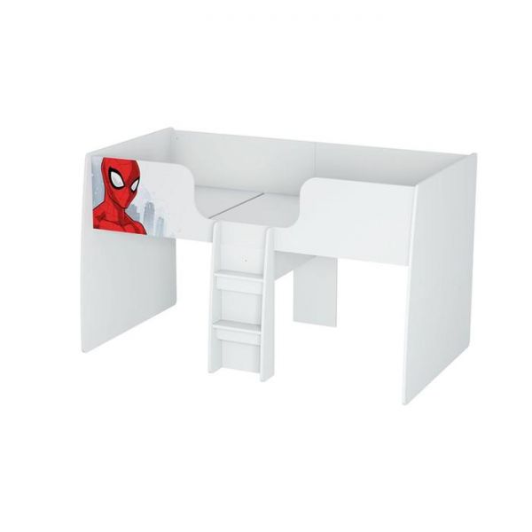 Кровать-чердак «Человек паук», с выдвижными элементами, 190 ? 90 см, цвет белый