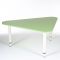 Стол Треугольник растущий гр.0-3 на металлокаркасе, Зеленый степной