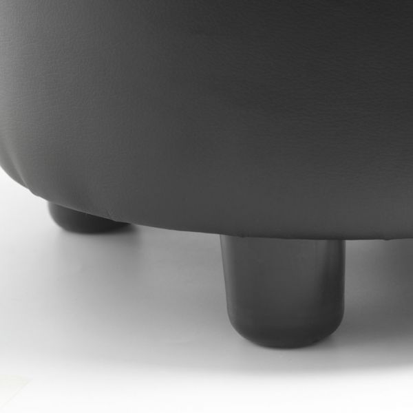 Пуф "Йокки", экокожа черный