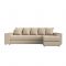 Угловой диван «Дубай», механизм еврокнижка, экокожа, цвет бежевый