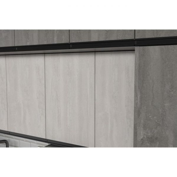 Кухонный гарнитур Симфония люкс 3000х600 Бетон светлый,бетон темный/Венге