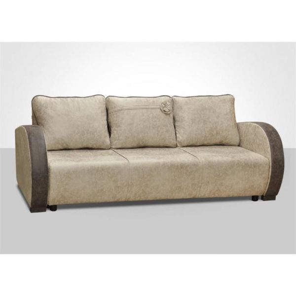 Диван-кровать "Европа-3" ПБ , ткань, Туксон милк/Туксон милк/Туксон сильвер