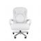 Офисное кресло Chairman 402, кожа, белое