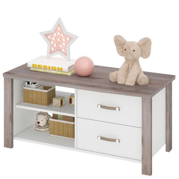 ТВ консоль, 1100 ? 480 ? 520 мм, цвет нельсон / белый