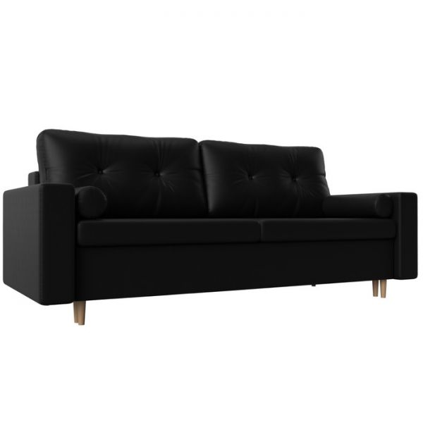 Диван прямой «Белфаст», механизм пантограф, рогожка, цвет серый