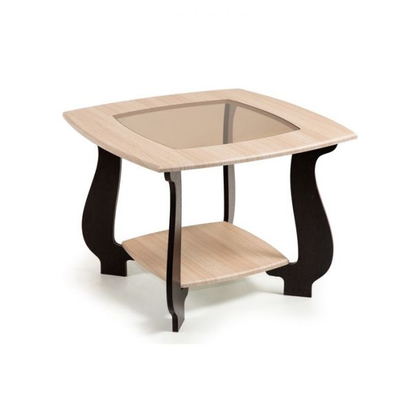 Стол журнальный СЖ-22, 700x700x520, Дуб/Венге