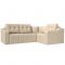 Угловой диван «Кембридж», механизм еврокнижка, экокожа, цвет бежевый