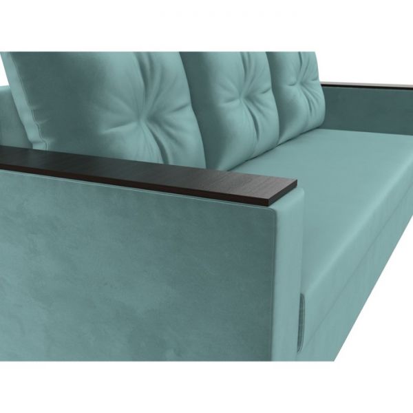 Диван прямой «Атланта лайт», без стола, еврокнижка, велюр, цвет, цвет бежевый