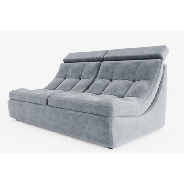 Прямой диван «Монако 3», механизм дельфин, ППУ, велюр, цвет селфи 01