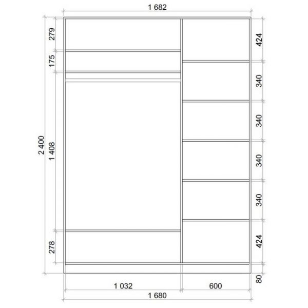 Шкаф-купе Хит-24-17-66  Венге магия, Бабочки