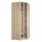 Шкаф ШУ ДВП/ДВП РИВЬЕРА 850х850х2100 фасады ПВХ Белый/корпус Дуб Сонома