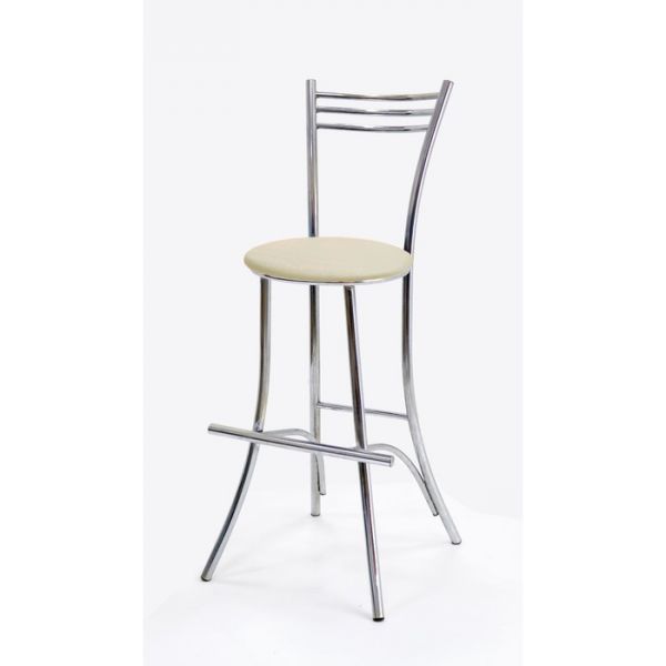 Стул барный «Увертюра», хром, цвет рубин