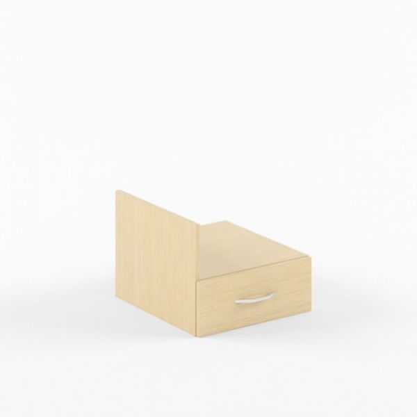 Тумба подвесная SIMPLE SC-1V, дуб сонома светлый