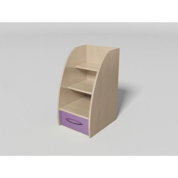 Лестница к 2-х яр. №11 дуб молочный/лиловый