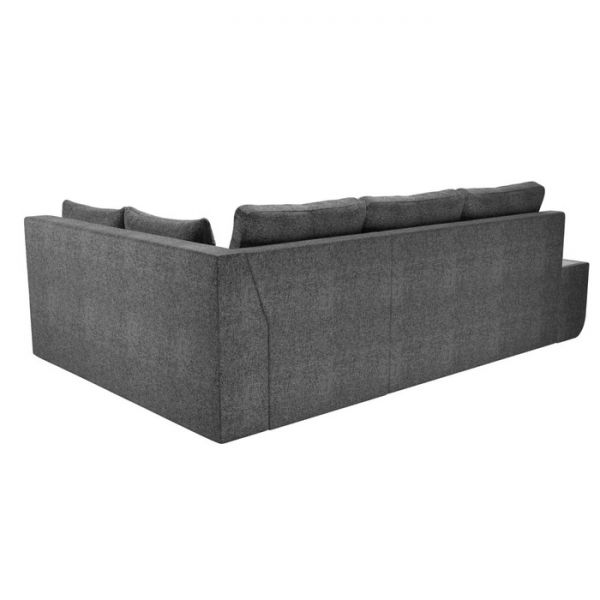 Угловой диван «Амадэус», правый угол, рогожка, цвет бежевый