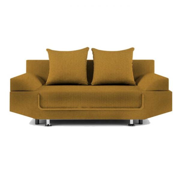 Диван «Анюта», еврокнижка, рогожка, цвет savana plus dimrose / savana plus yellow