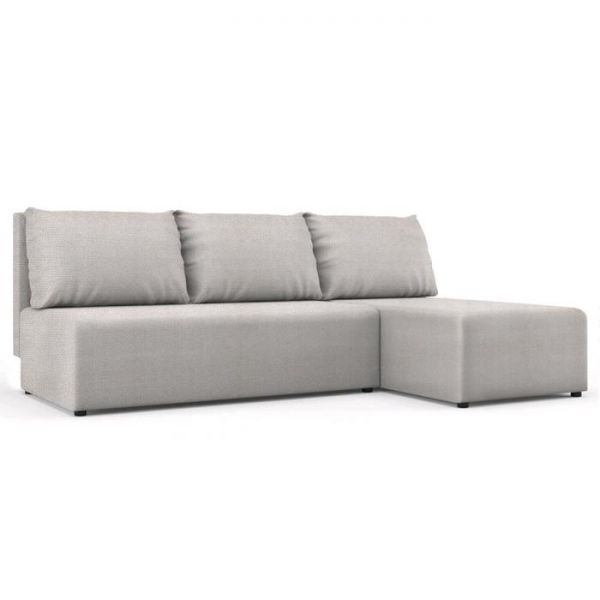 Угловой диван «Алиса», бельевой ящик, еврокнижка, ткань велюр, цвет shaggy azure