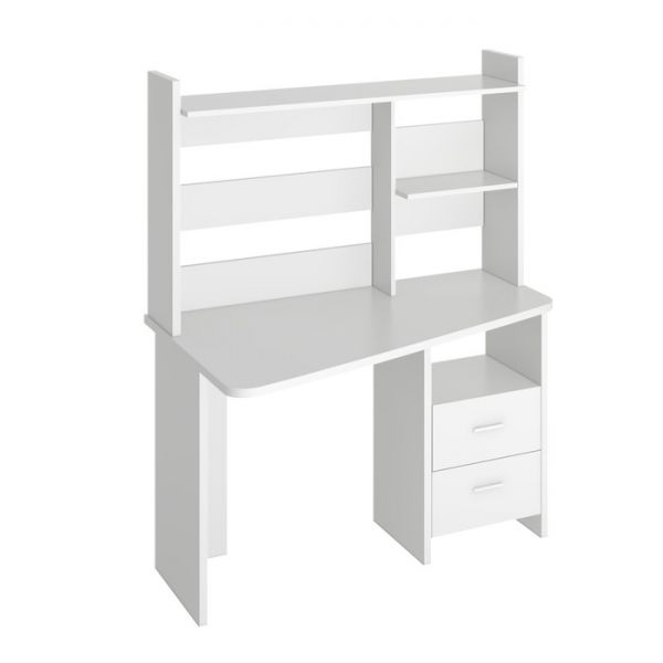 Компьютерный стол, 1200 ? 720 ? 1520 мм, левый угол, цвет нельсон/белый