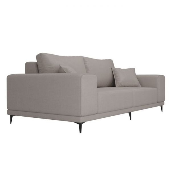 Прямой диван «Льюес», без механизма, рогожка, цвет бежевый