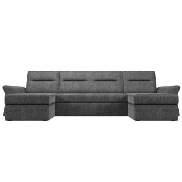 П-образный диван «Клайд», механизм дельфин, рогожка, цвет бежевый