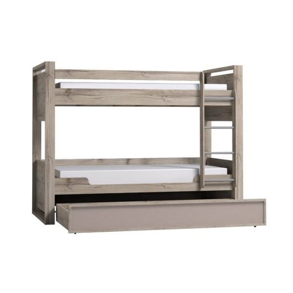 Кровать двухъярусная Nature 90, 1900 ? 900 мм, цвет гаскон пайн / мокко