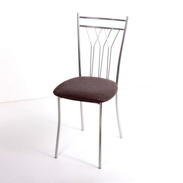 Стул на металлокаркасе Премьер СТ хром люкс/белый