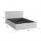 Каркас кровати Ника 1400х2000 экокожа белая