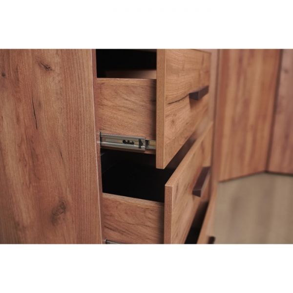 Комод Nature 45, 600 ? 434 ? 1001 мм, цвет гаскон пайн / чёрный