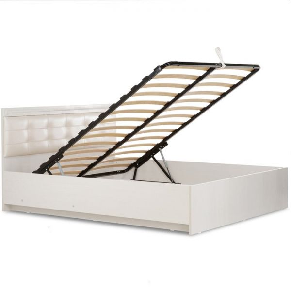 Кровать «Азалия 14» с ПМ, 1400 ? 2000, цвет бодега белая