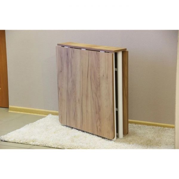 Стол книжка 1520х700х753 дуб крафт золотой/белый глянец